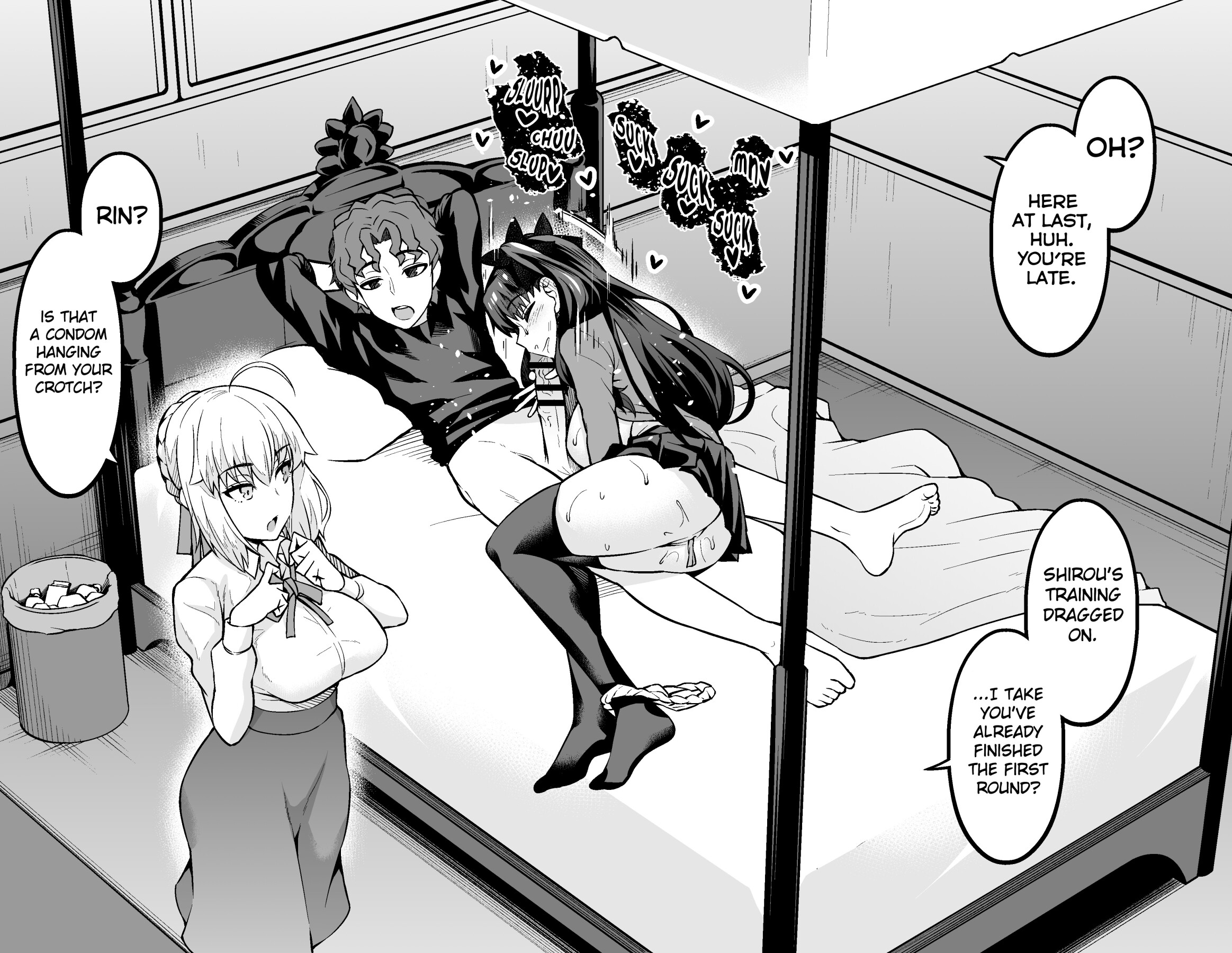 Hentai Manga Comic-Saber & Rin, Shinji to Uwaki Sex Suru-Read-2